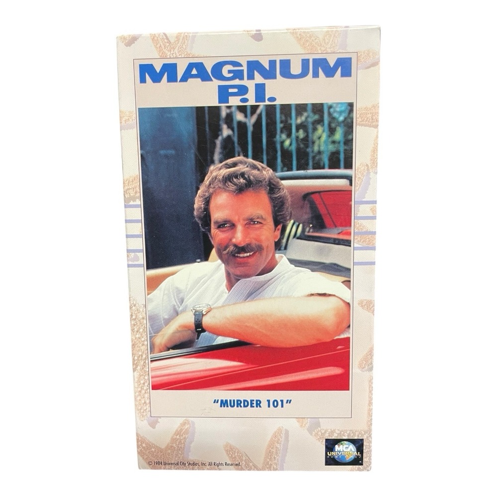 Magnum P.I. Murder 101 VHS Tape Tom Selleck 80s TV‎ Series 48-Min Episode